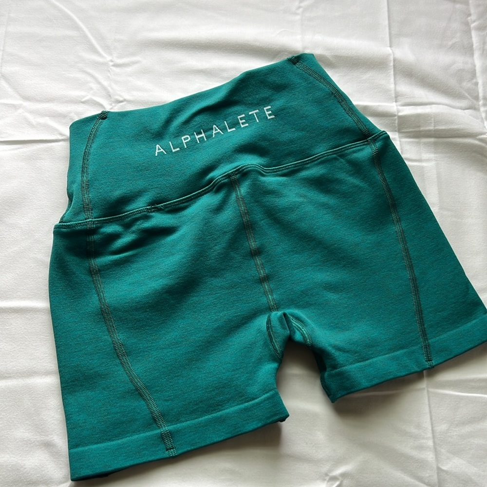 *TEAL* Alphalete Revival R6 Shorts - Small